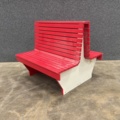 1510435-1 Double-sided wooden park bench