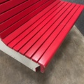 1510435-4 Double-sided wooden park bench