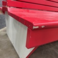 1510435-6 Double-sided wooden park bench