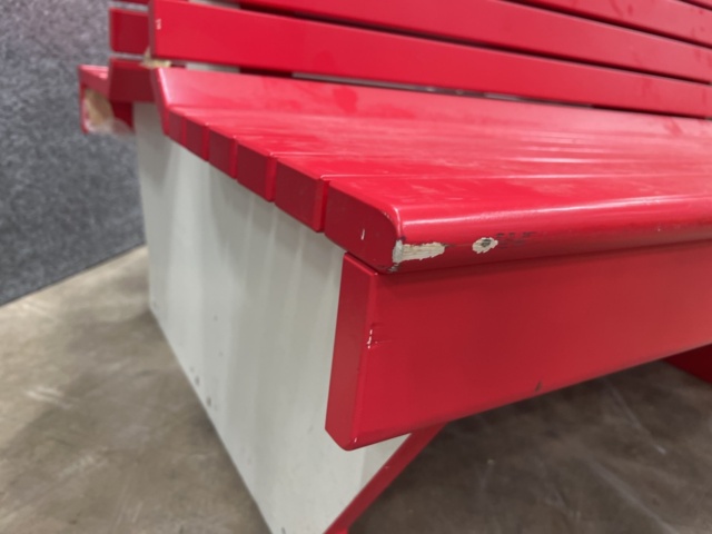 1510435-6 Double-sided wooden park bench
