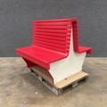 1510443-1 Double-sided wooden park bench