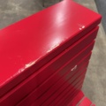 1510443-4 Double-sided wooden park bench