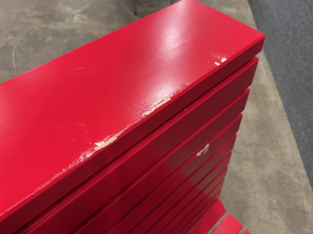 1510443-4 Double-sided wooden park bench