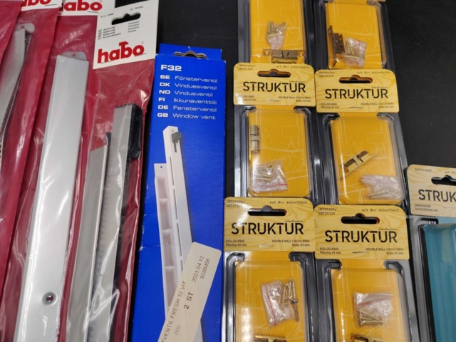 1492039-4 Beslag & fjädrar 25 st - Habo, Struktur, Fresh, ventilbeslag, tryckfjädrar, kulspärrar