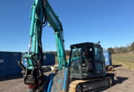 1384914 Crawler excavator with brush and tiltrotator - Kobelco SK85MSR-7 -2019