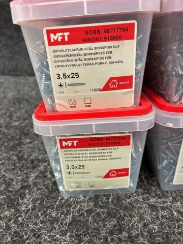 1511614-4 7 pcs Packs Drywall Screw, MFT