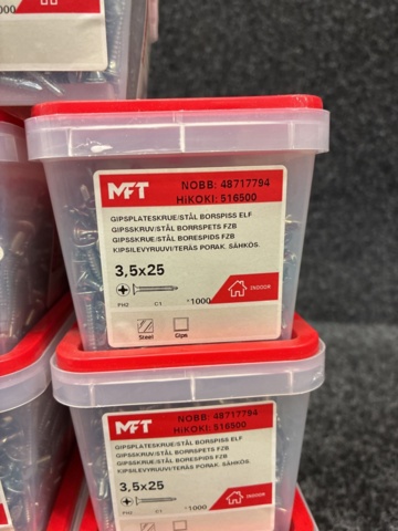 1511614-6 7 pcs Packs Drywall Screw, MFT
