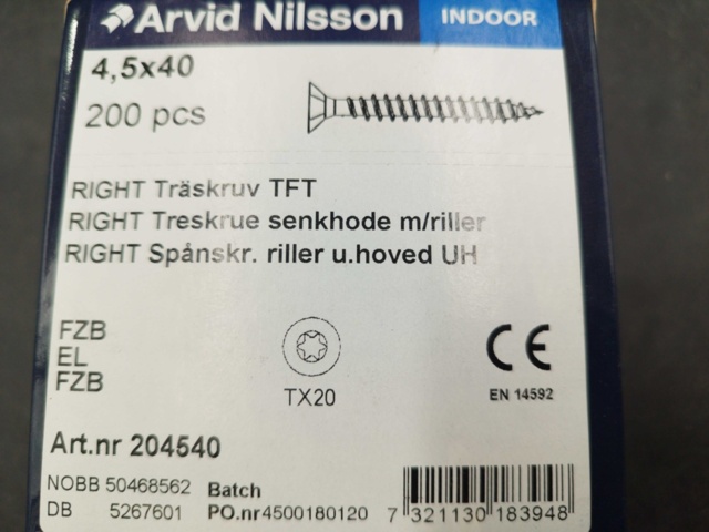 1511634-2 Träskruv - Arvid Nilsson, Indoor & Outdoor
