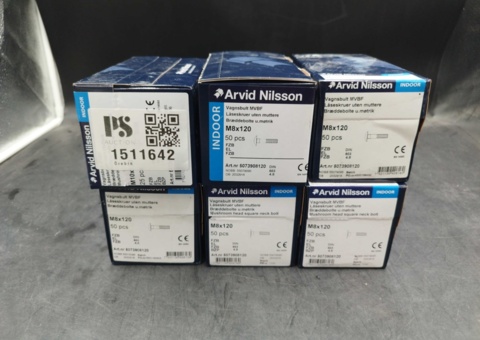 Carriage bolt - 300 pcs. Arvid Nilsson, M8x120, DIN 603