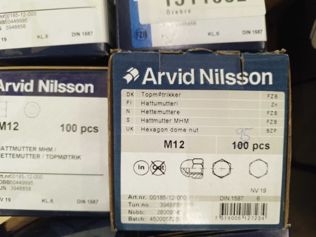 1511652-2 Hattmuttrar - Arvid Nilsson, M12, DIN 1587