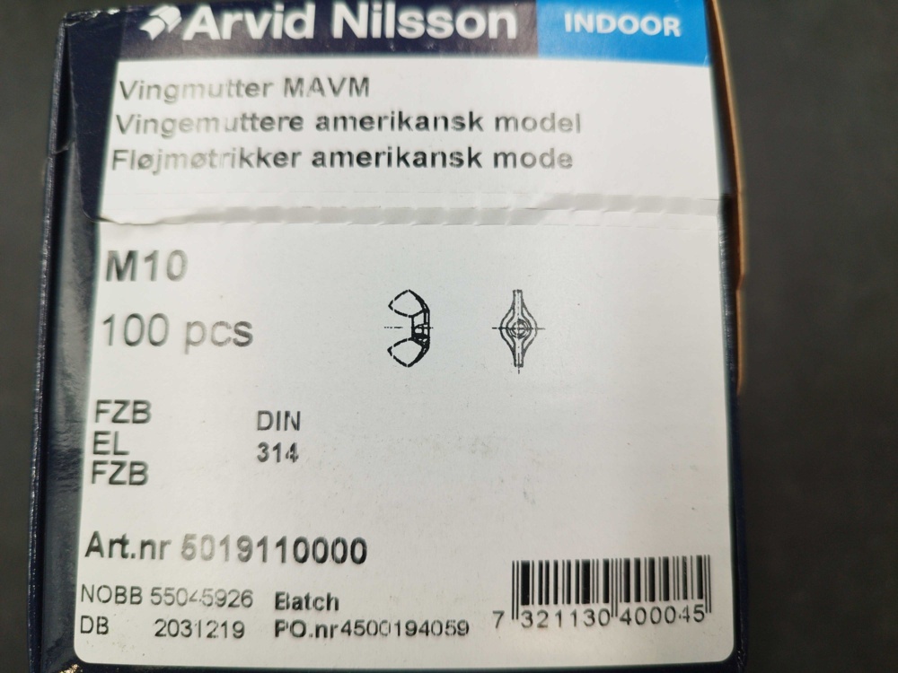 1511671-2 Vingmuttrar - 600 st, Arvid Nilsson, M10