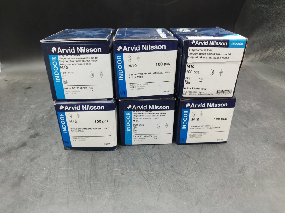 1511673-1 Wing nuts - 600 pcs, Arvid Nilsson, M10, DIN 314