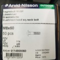 1511694-2 Vagnsbult - 300 st, Arvid Nilsson, M8x60