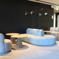 1501411-1 Lounge furniture with armchairs, coffee table Blå Station, etc.