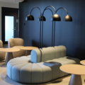 1501411-3 Lounge furniture with armchairs, coffee table Blå Station, etc.