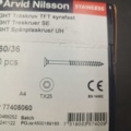 1511713-3 Träskruv - 1200 st, Arvid Nilsson, A4 5x60/36