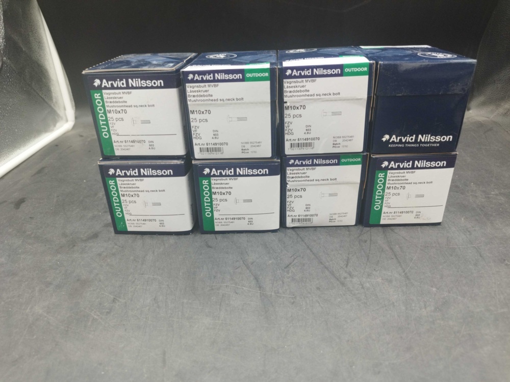 1511721-1 Carriage bolt - 200 pcs, Arvid Nilsson, M10x70