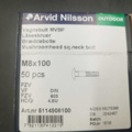 1511733-2 Vagnsbult - 400 st, Arvid Nilsson, M8x100, Outdoor