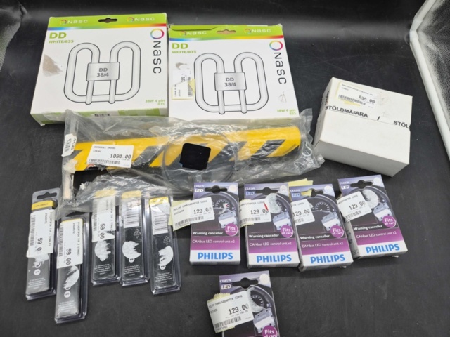1512129-1 Blandat el- & fordonsmaterial parti – Philips, Nasc, Stanley