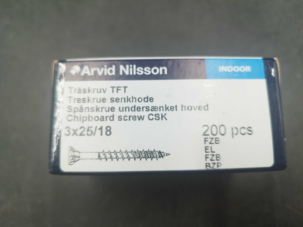 1511765-2 Wood screws - 3200 pcs, Arvid Nilsson, 3x25/18, TX10