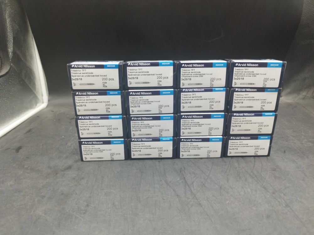 1511765-1 Wood screws - 3200 pcs, Arvid Nilsson, 3x25/18, TX10