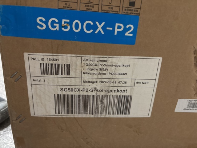 1511178-5 Växelriktare 50 kW - Sungrow SG50CX-P2