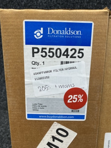 1512802-15 Larger range of filters from Donaldson, among others