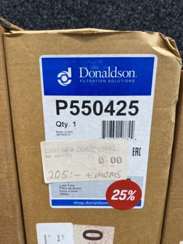 1512802-16 Larger range of filters from Donaldson, among others