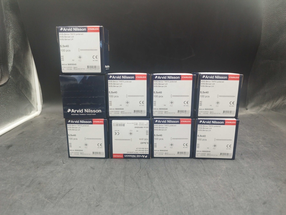 1511821-1 Plumbing screws - 900 pcs, Arvid Nilsson, 5.5x40, A2