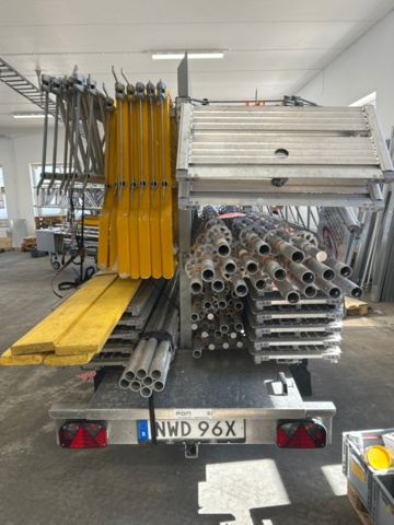 1497661-5 Ställningstrailer med ställning