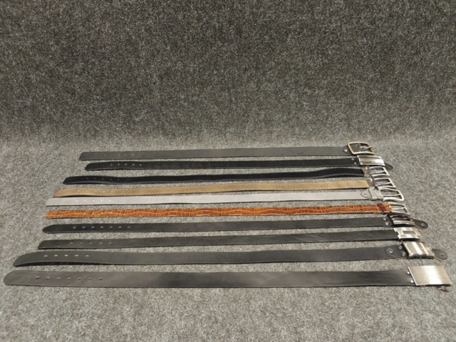 1514441-1 10 leather belts, size 85