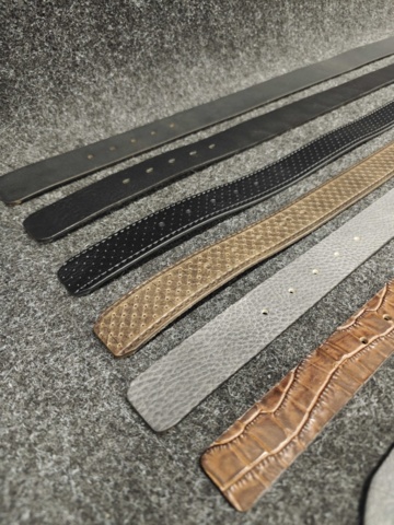 1514441-6 10 leather belts, size 85