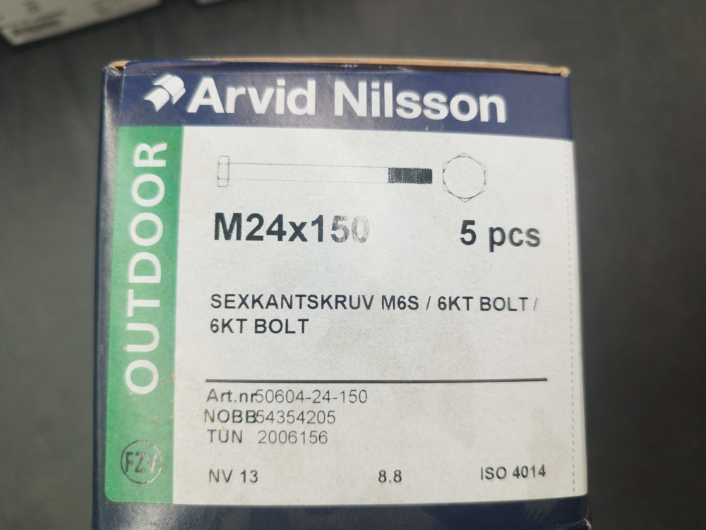 1512935-2 Sexkantskruv, vagnsbult och fransk träskruv - Arvid Nilsson, FZV