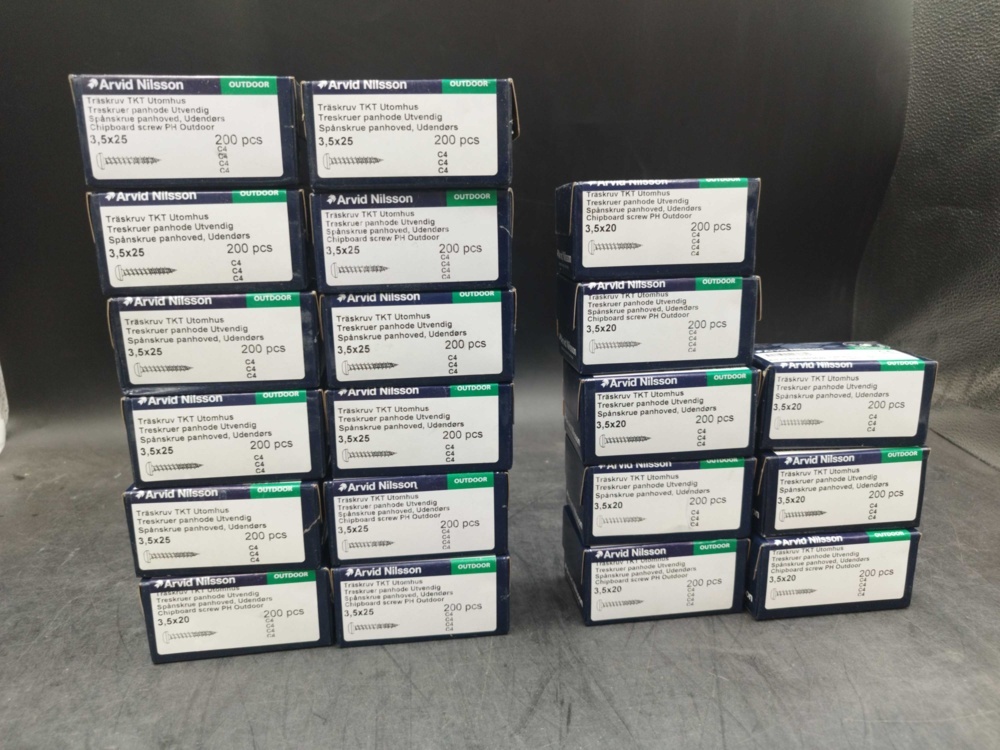 1512954-1 Wood screw, 2,800 pcs - Arvid Nilsson, 3.5x20 mm, C4
