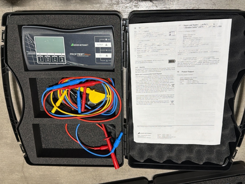 1509891-1 Solcellsmätinstrument - Gossen Metrawatt PROFITEST PV SUN