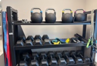 1509608 Kettlebells, dumbbells, stepper, etc.