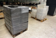 1510015 Lot of plastic boxes in 3 pallets
