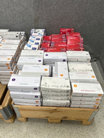 1482524-2 Lot of vinyl and nitrile gloves