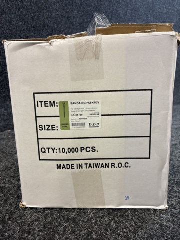 1515869-2 10,000 pcs Banded drywall screw 3.5x38mm FZB, VSB