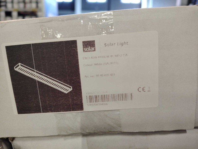 1516758-2 Takarmaturer 4 st - Solar light EIKU, 40W, 4100lm, 4000K, DALI, vit