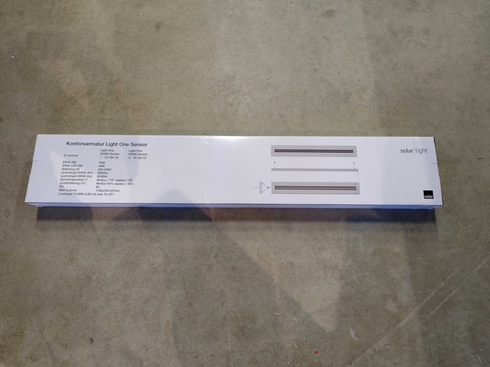 1517699-2 Pendant light, 4 pcs - Solar Light, 45W, 6000lm, 4000K, sensor