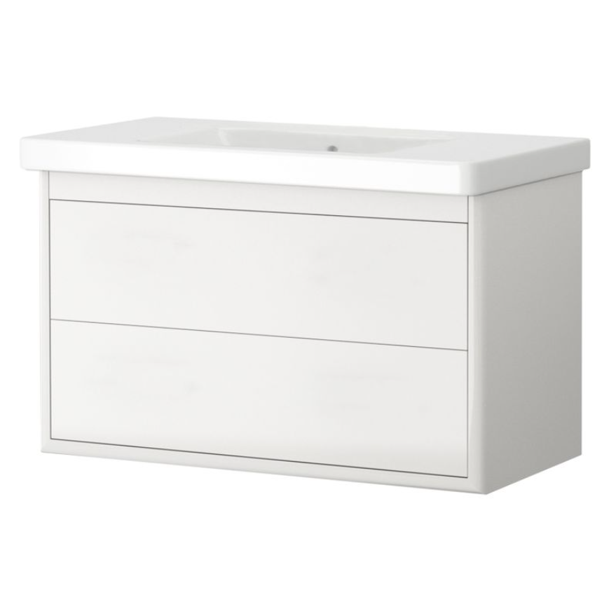 1517772-2 Badrumspaket - Duobad Vilan 100, lackerad vit