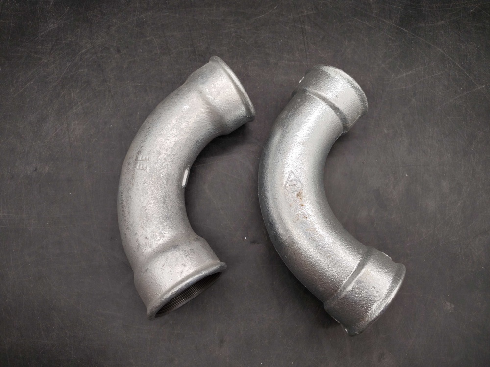 1516777-1 Pipe bends 2 pcs, galvanized, 50x90°