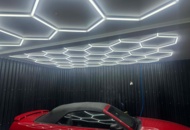 1518329 2 st Aluminium LED Hexagon Belysning 4840 × 2430 mm - Fri frakt