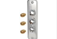 1518751 Wall washer, 5 pcs - Vatette, chrome, 3-hole