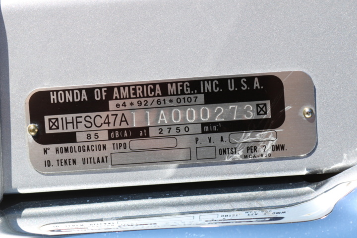 1416928-63 Honda Powersports GL1800A Gold Wing 1.8. ABS. 120hp, 2001. Low mileage.