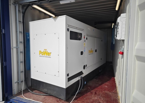 Dieselgenerator med container - Power PWR-165S / 165kVA