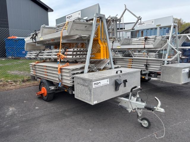 1513149-33 Ställningstrailer med byggställning - Monzon & Brenderup #4