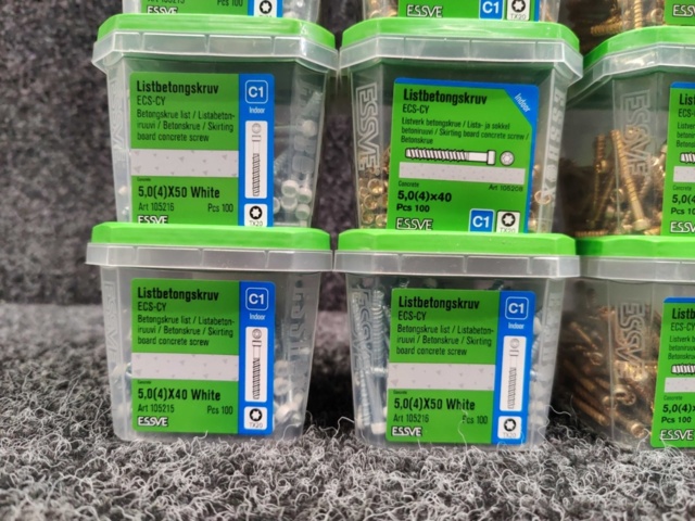 1519016-3 12 pcs. Packages of strip concrete screws, Essve
