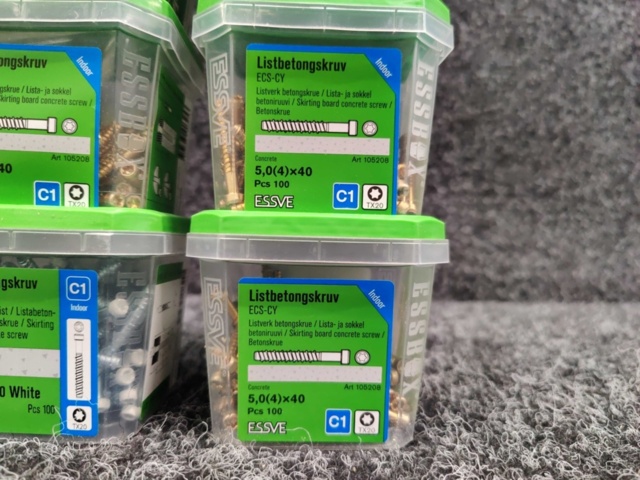 1519016-4 12 pcs. Packages of strip concrete screws, Essve